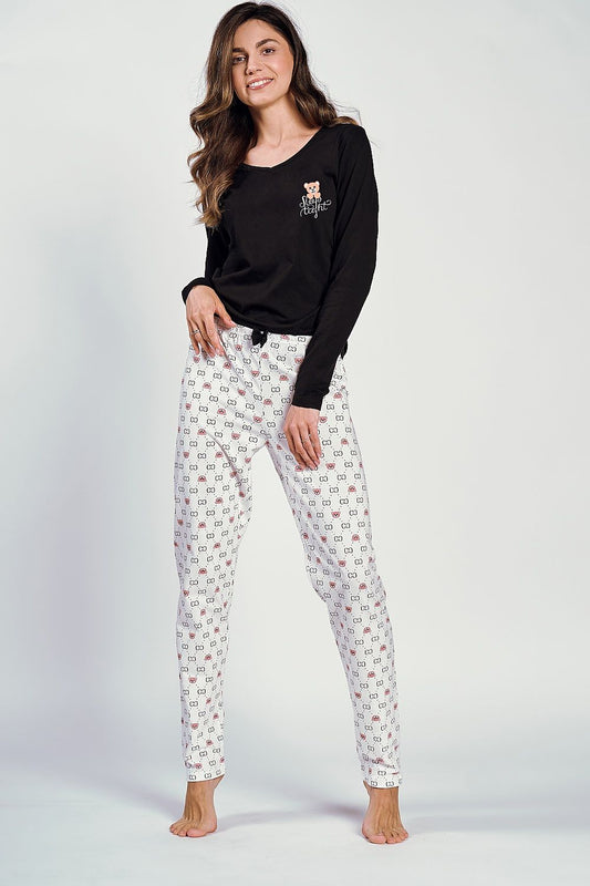  Piżama Damska Model Polly 3231 Black - Taro 