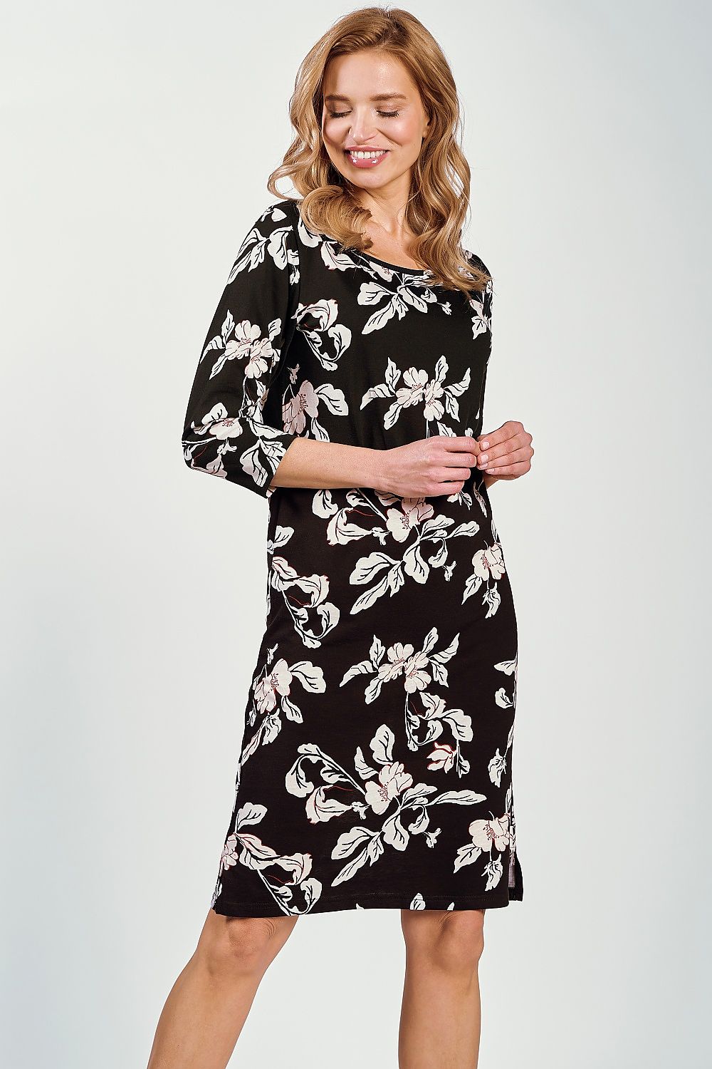  Koszulka nocna Koszula Nocna Model Charlotte 3233 Black - Taro 