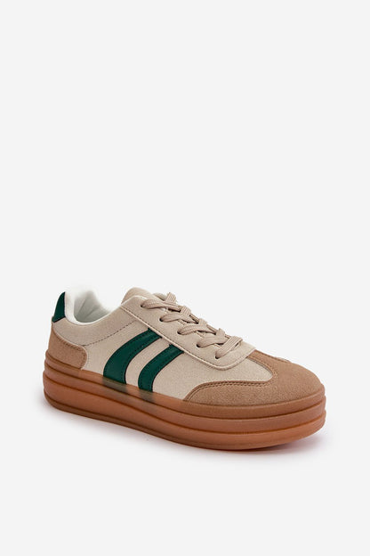  Buty Sportowe Model Nesonice 24SP26-6769 Beige/Green - Step in style 