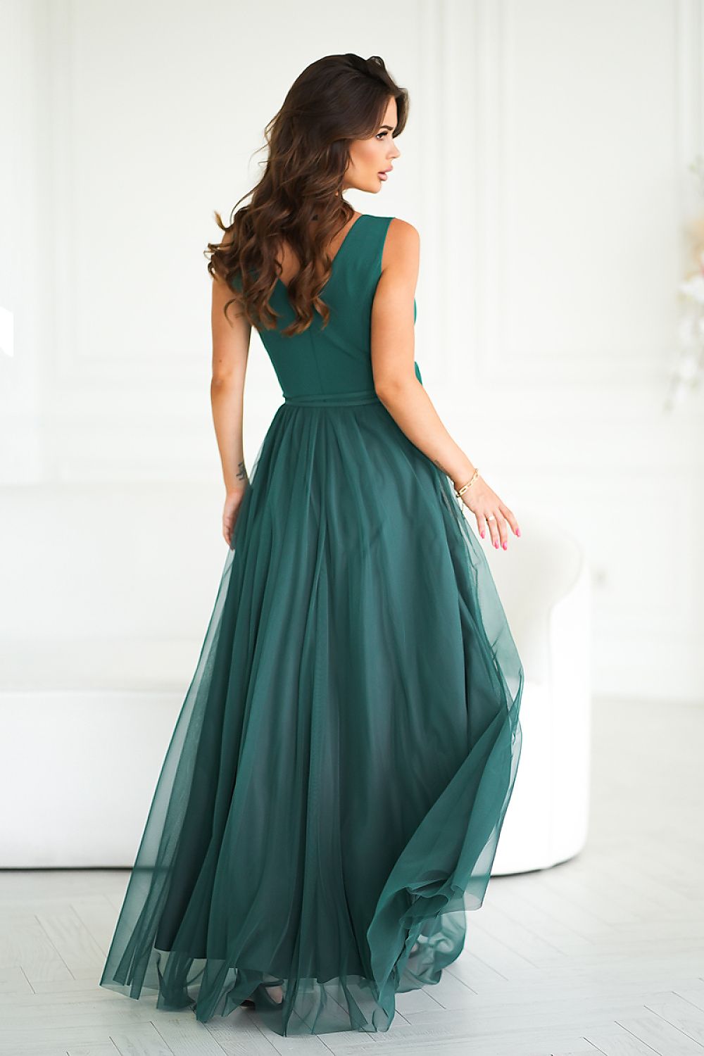  Sukienka Model 318-13 Bottle Green - Bicotone 