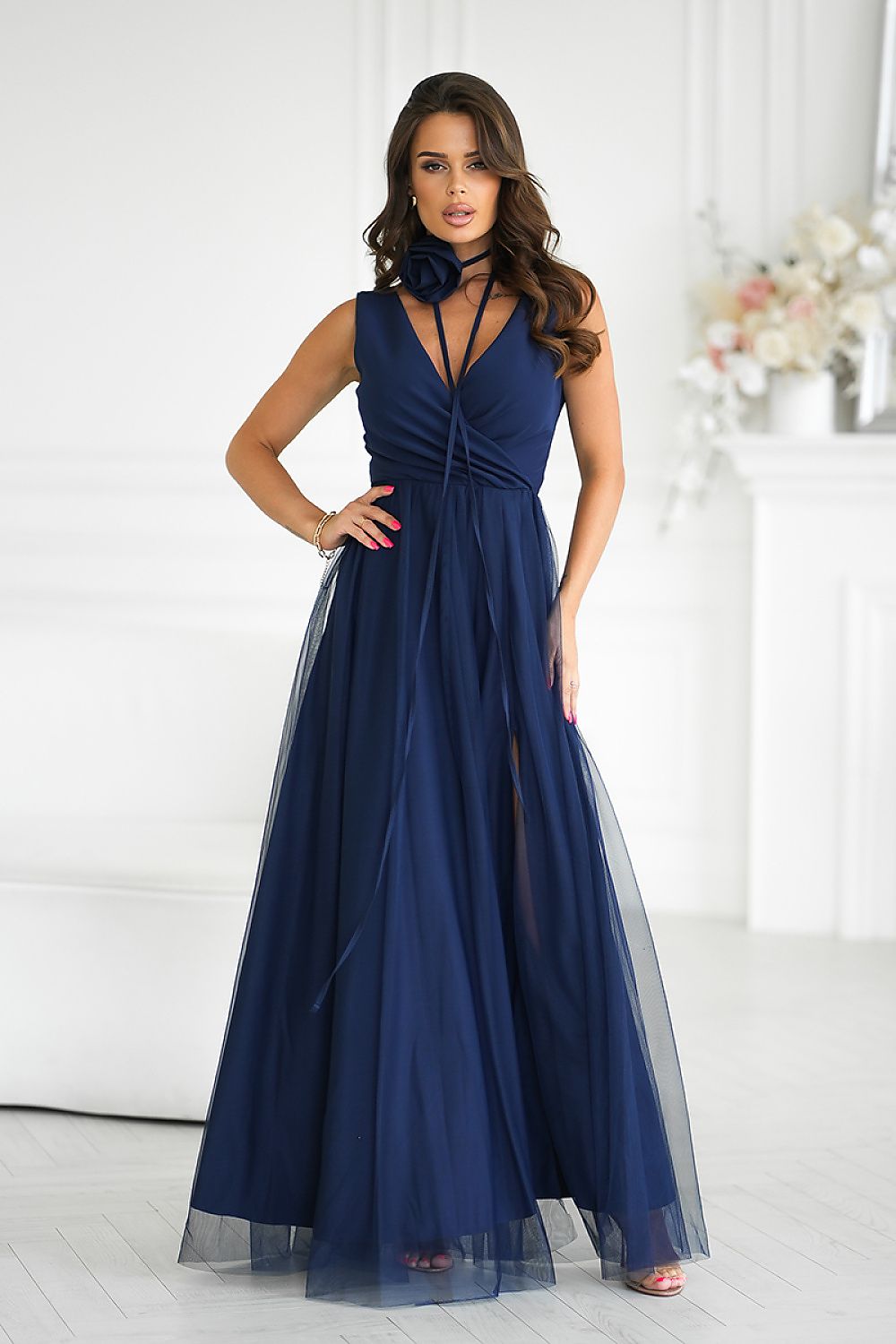 Sukienka Model 318-01 Navy - Bicotone 