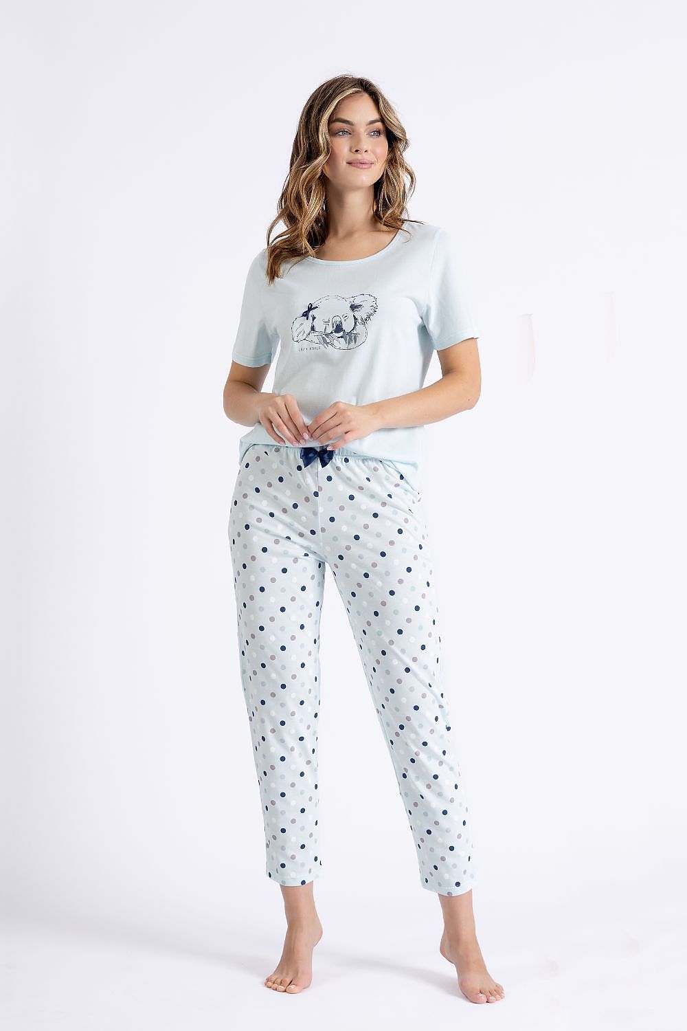 Piżama Damska Model Odette 1414 Baby Blue - M-Max 