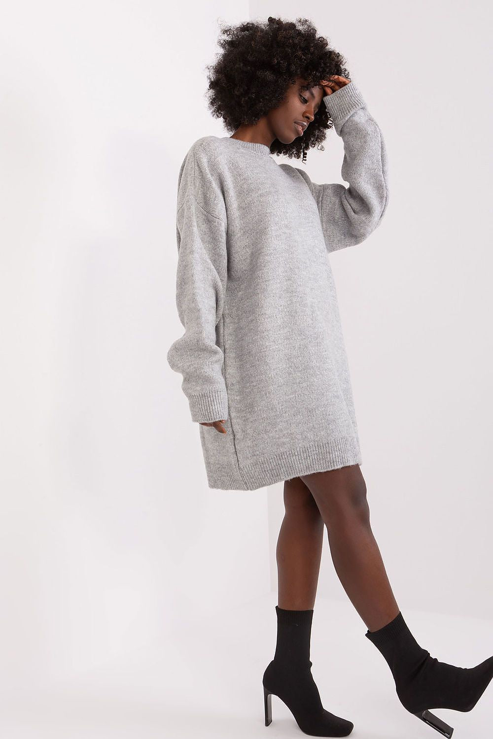  Sukienka Model BA-SK-0568-1.20 Grey - Badu 