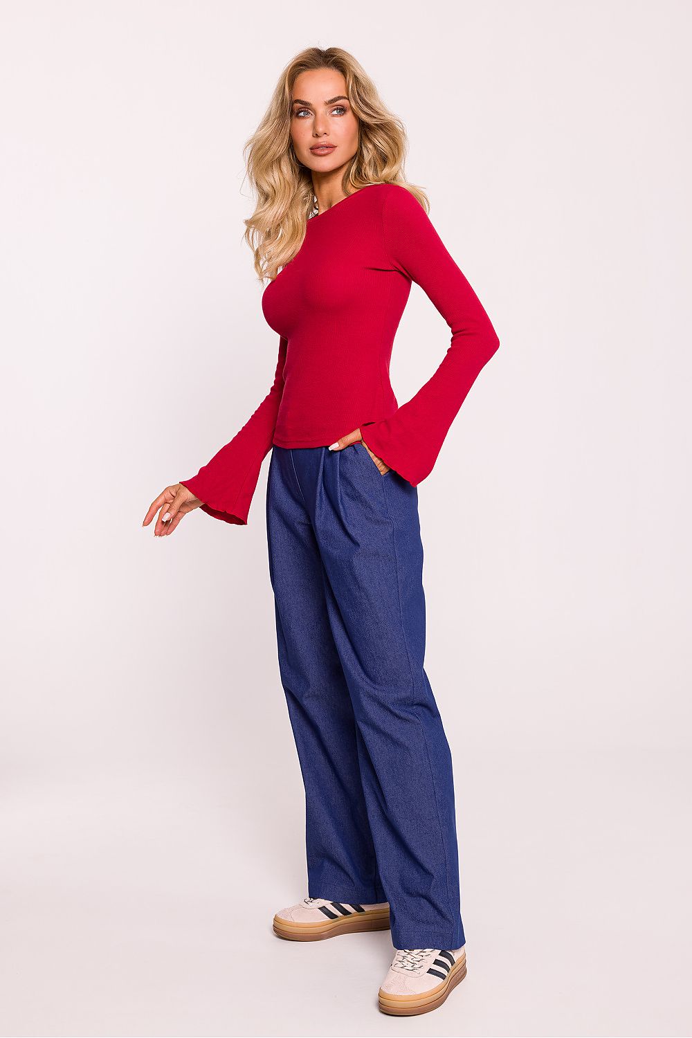   Bluzka Model MOE806 Red - Moe 