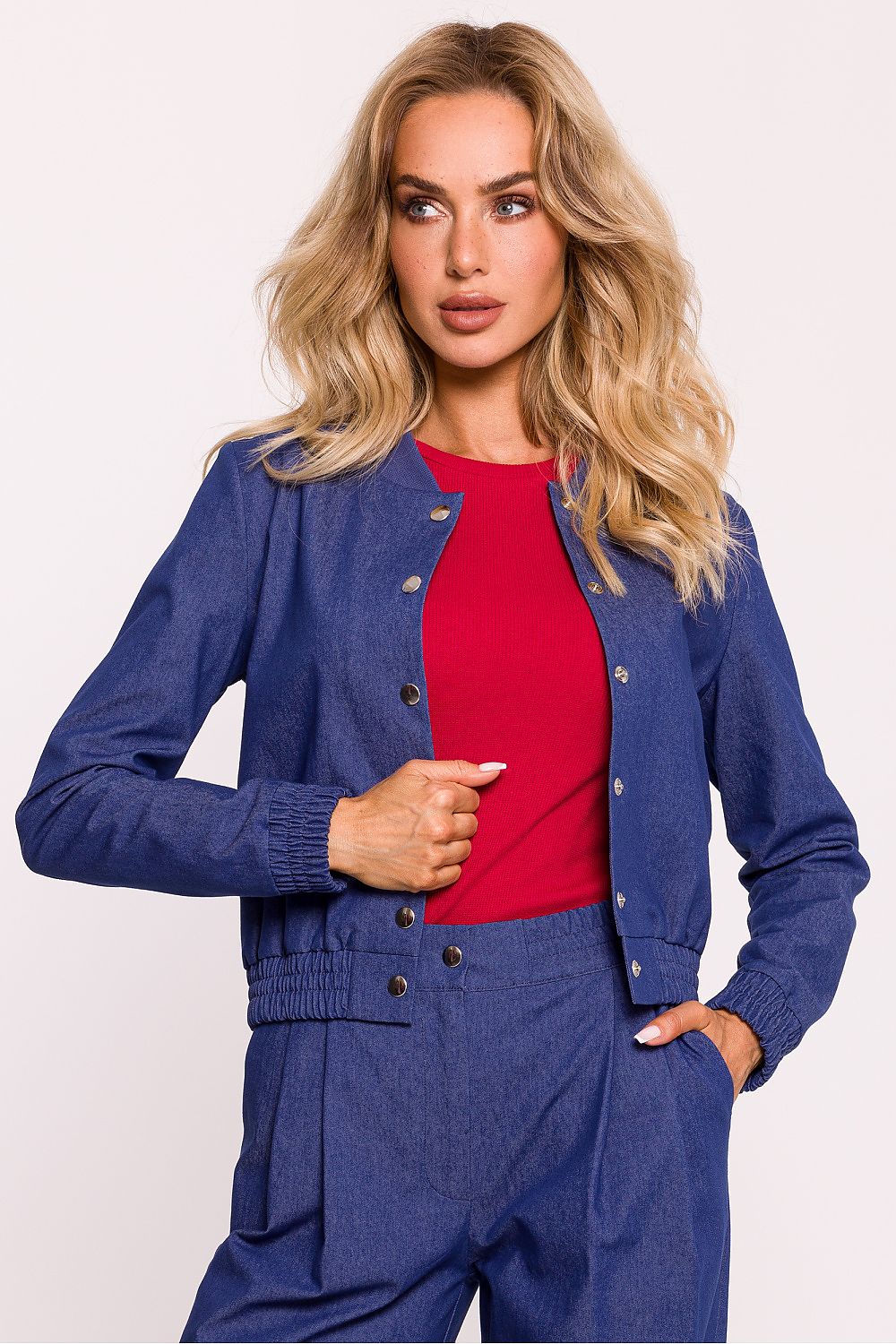   Kurtka Damska Model MOE800 Blue - Moe 