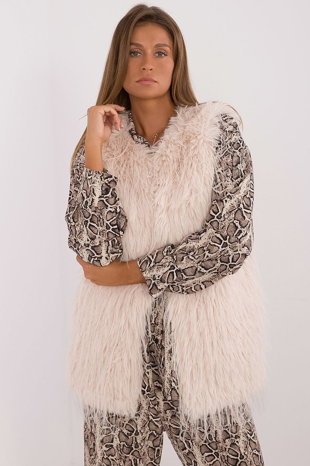   Kamizelka Model AT-KZ-2349-1.31P Light Beige - AT 