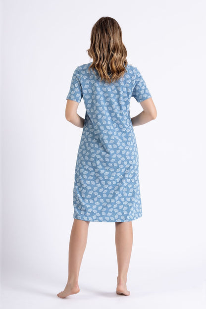  Koszulka nocna Koszula Nocna Model Adi 1452 Jeans - M-Max 
