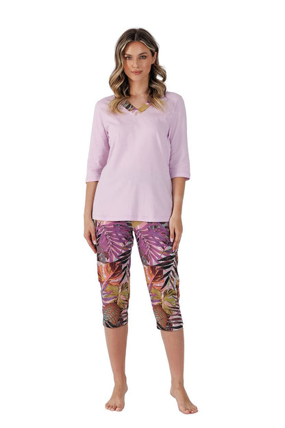  Piżama Damska Model Habika 1493 Lila/Pink - M-Max 