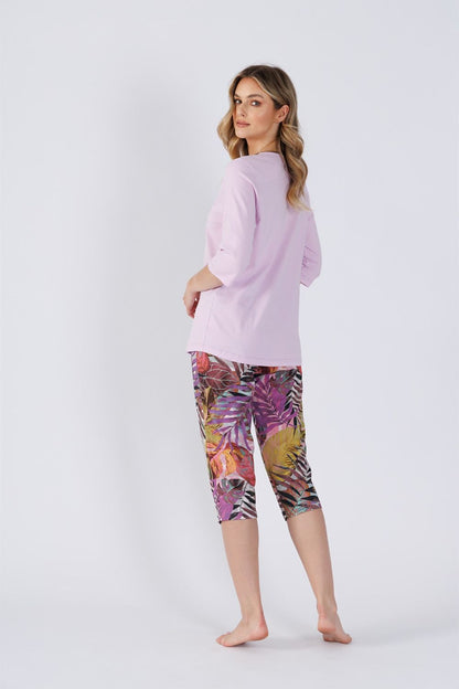  Piżama Damska Model Habika 1493 Lila/Pink - M-Max 