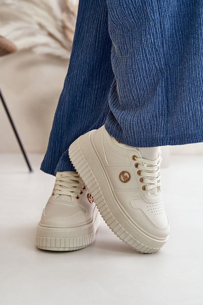   Buty Sportowe Model Verissha TL292-8 Beige - Step in style 