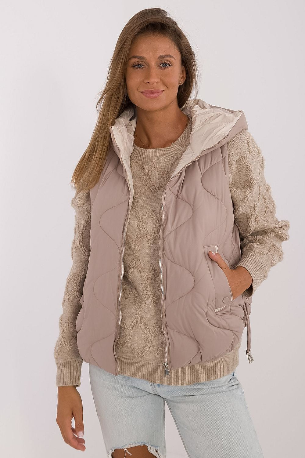   Kamizelka Model MBM-KZ-2302.54 Beige - MBM 