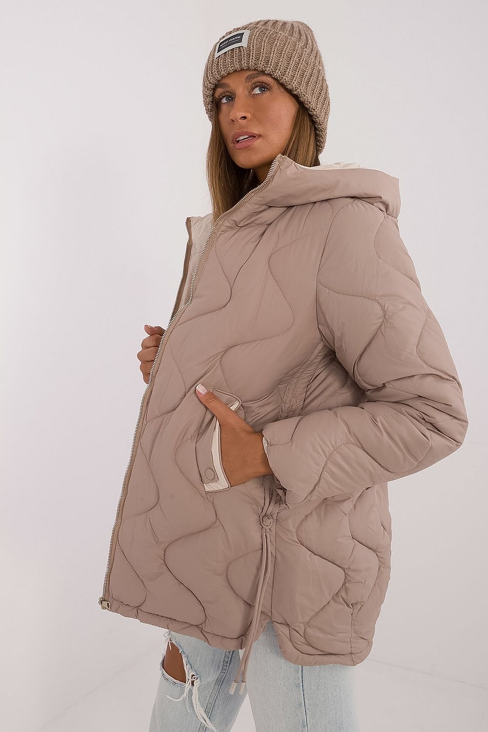   Kurtka Damska Model MBM-KR-2319.37 Beige - MBM 