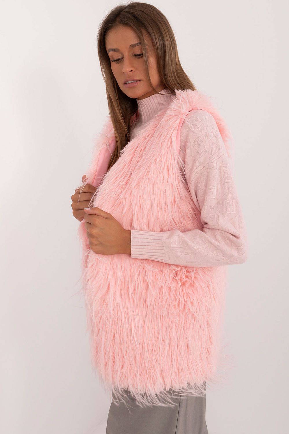   Kamizelka Model AT-KZ-2349-1.31P Light Pink - AT 