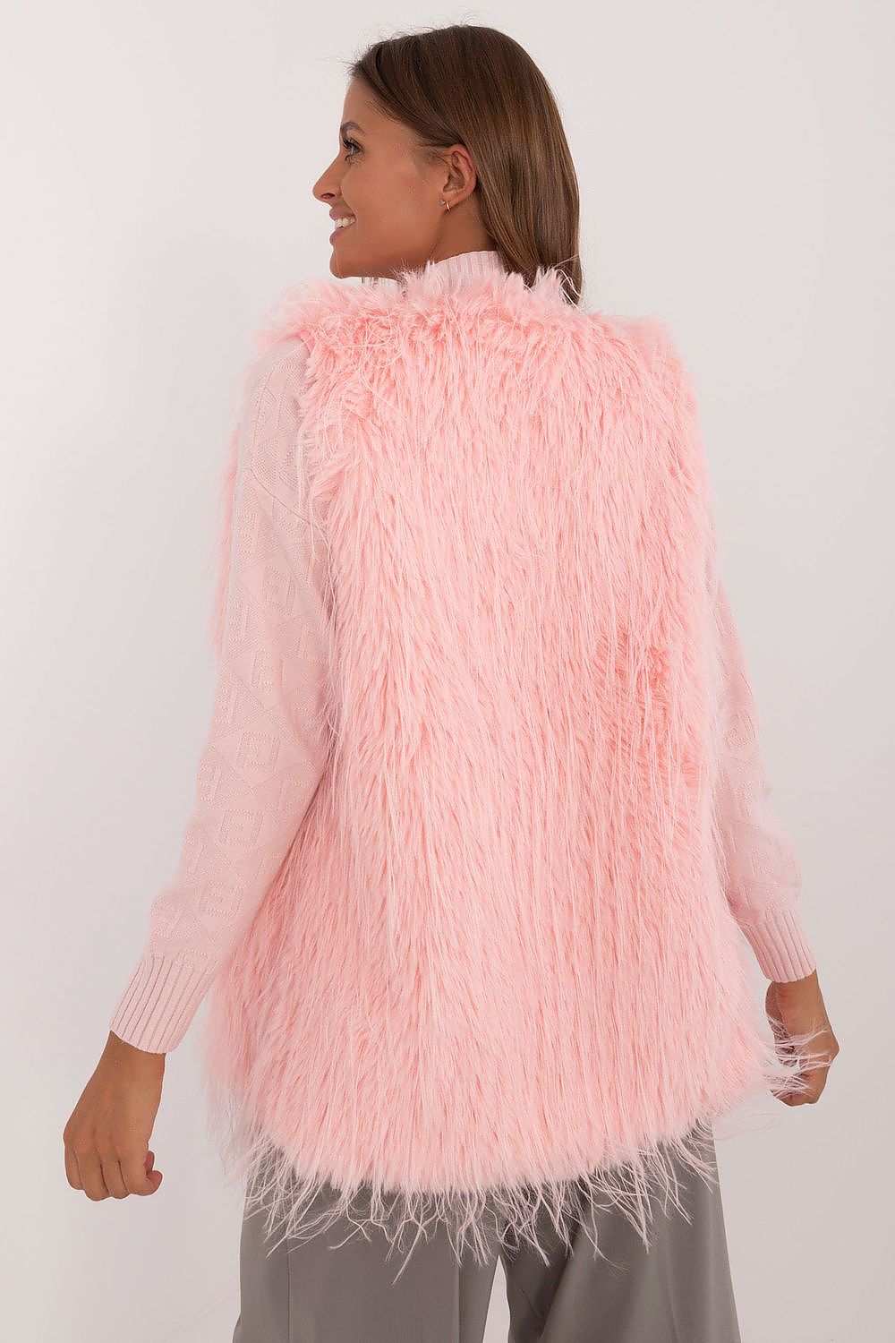   Kamizelka Model AT-KZ-2349-1.31P Light Pink - AT 