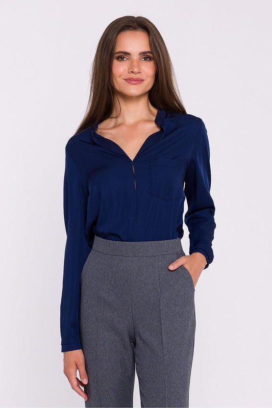   Bluzka Model S375 Navy - Stylove 