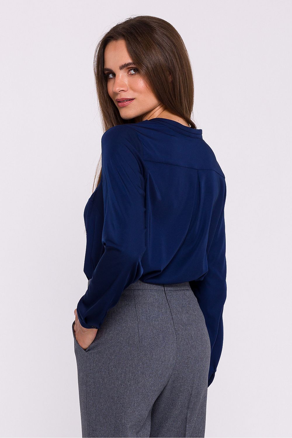   Bluzka Model S375 Navy - Stylove 
