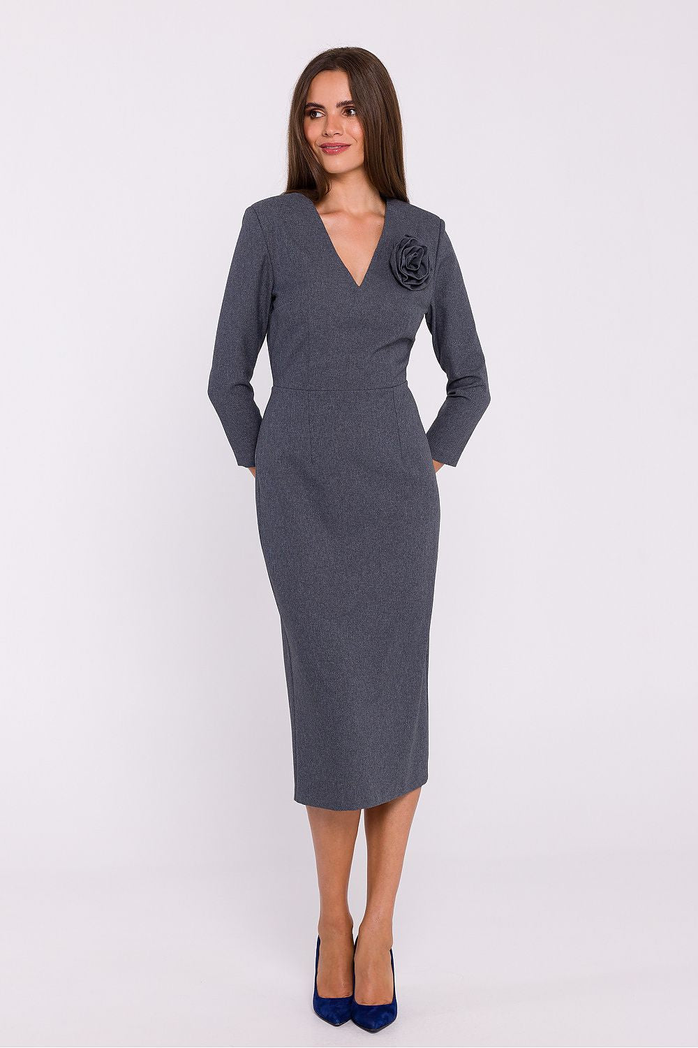  Sukienka Model S372 Grey - Stylove 