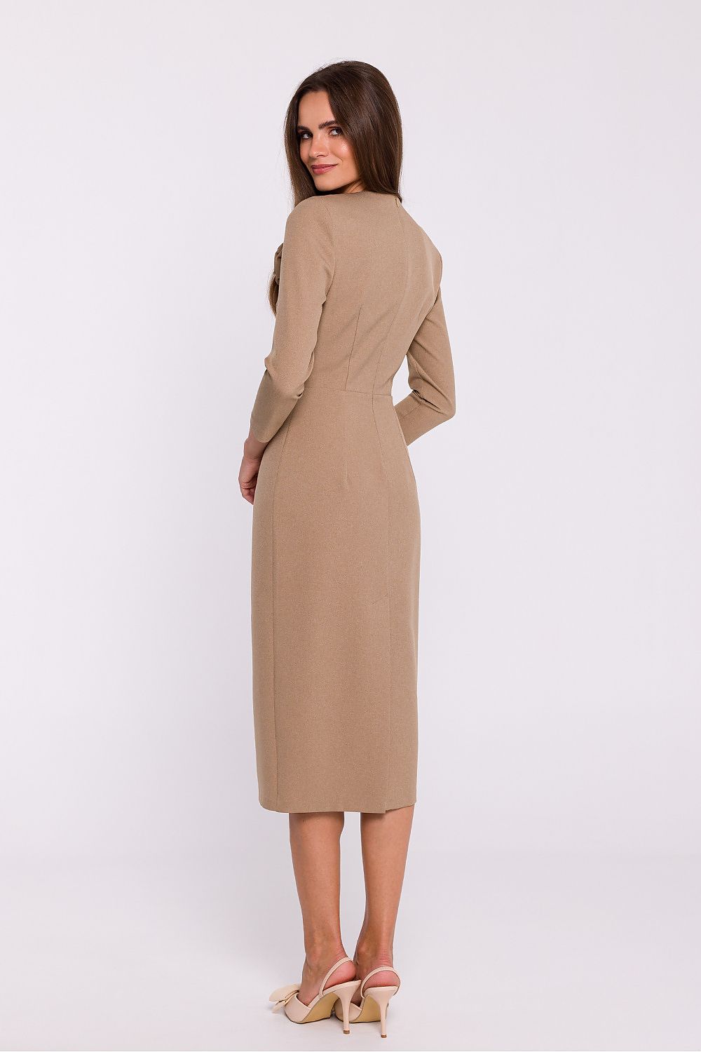  Sukienka Model S372 Beige - Stylove 