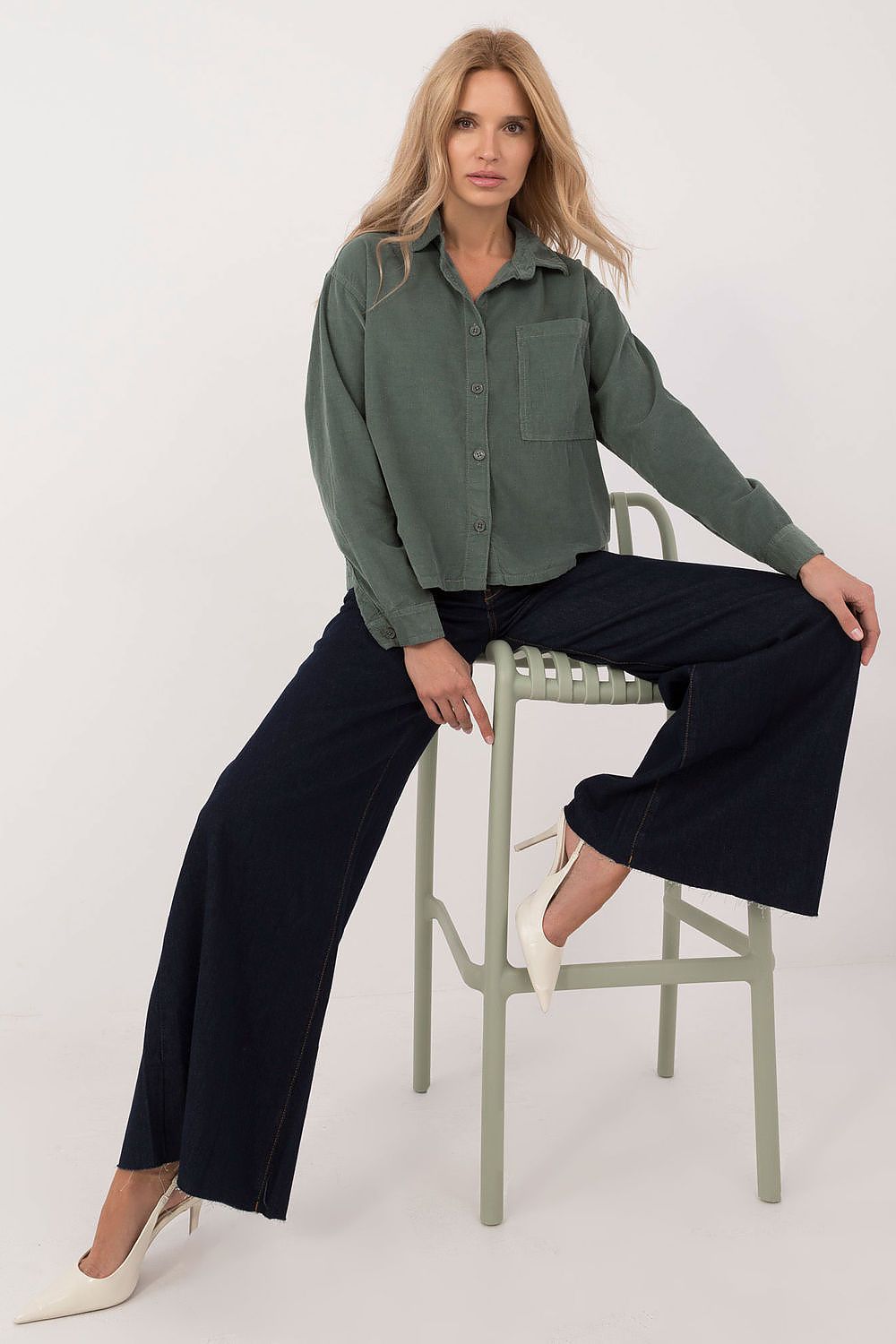   Koszula Damska Model D70046M11184A1 Dark Green - Sublevel 