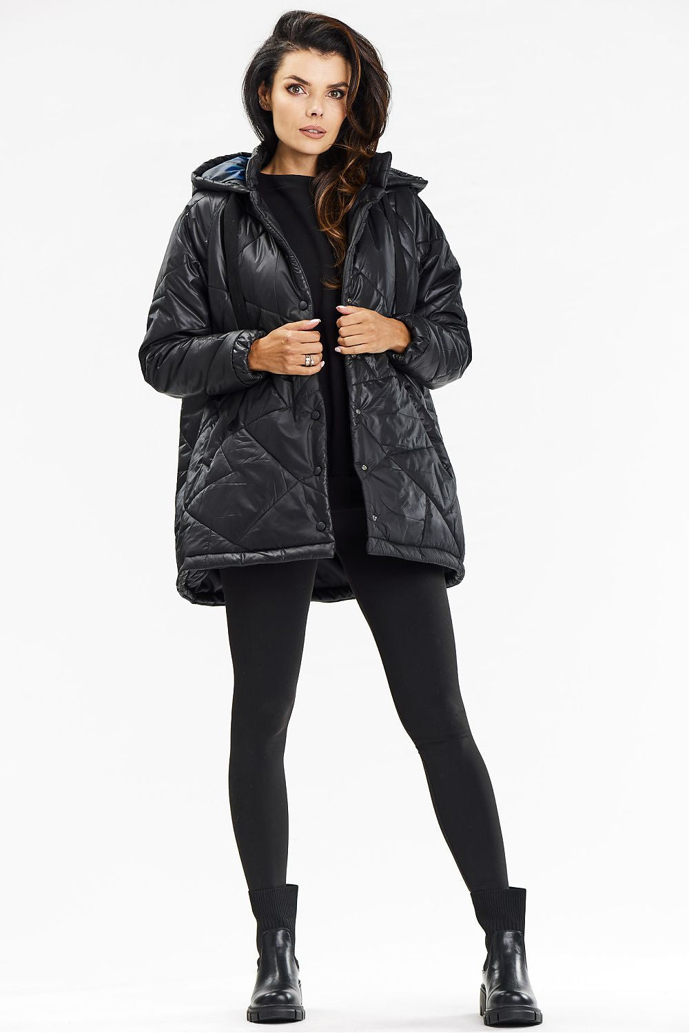   Kurtka Damska Model A687 Black - awama 