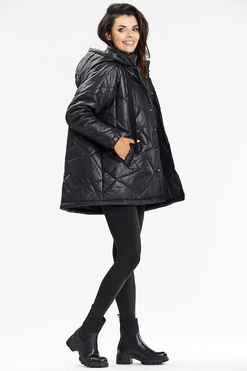   Kurtka Damska Model A687 Black - awama 
