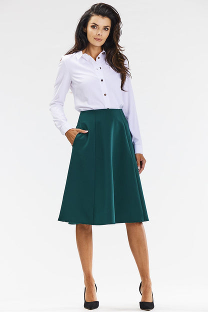  Spódnica Model A673 Bottle Green - awama 