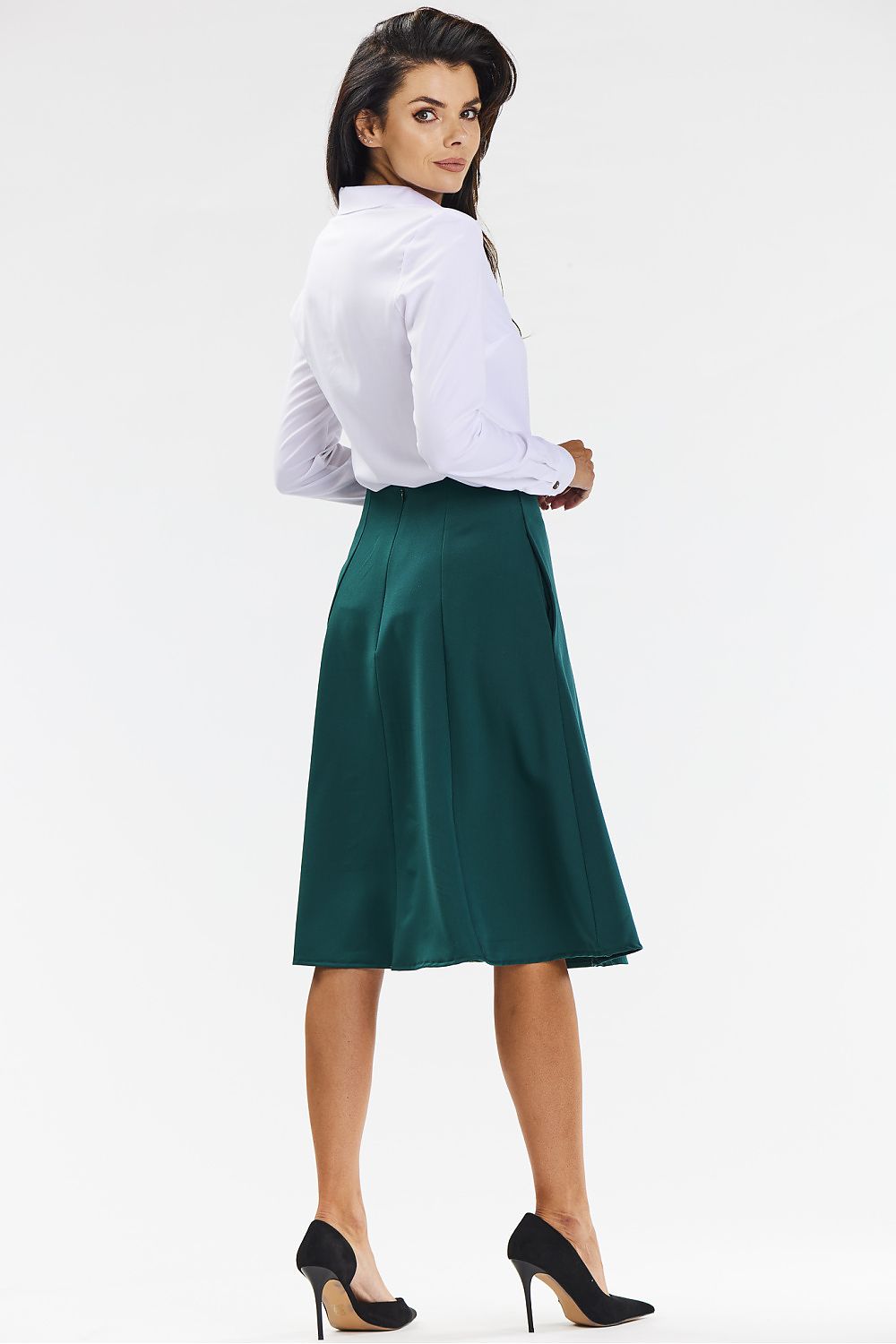  Spódnica Model A673 Bottle Green - awama 