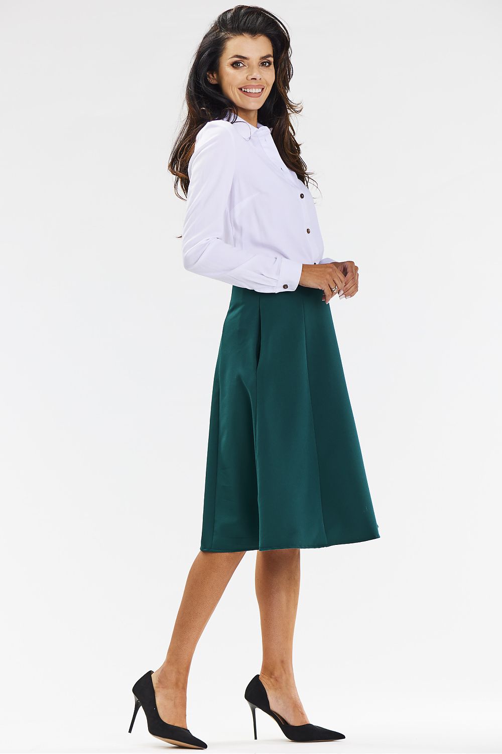  Spódnica Model A673 Bottle Green - awama 