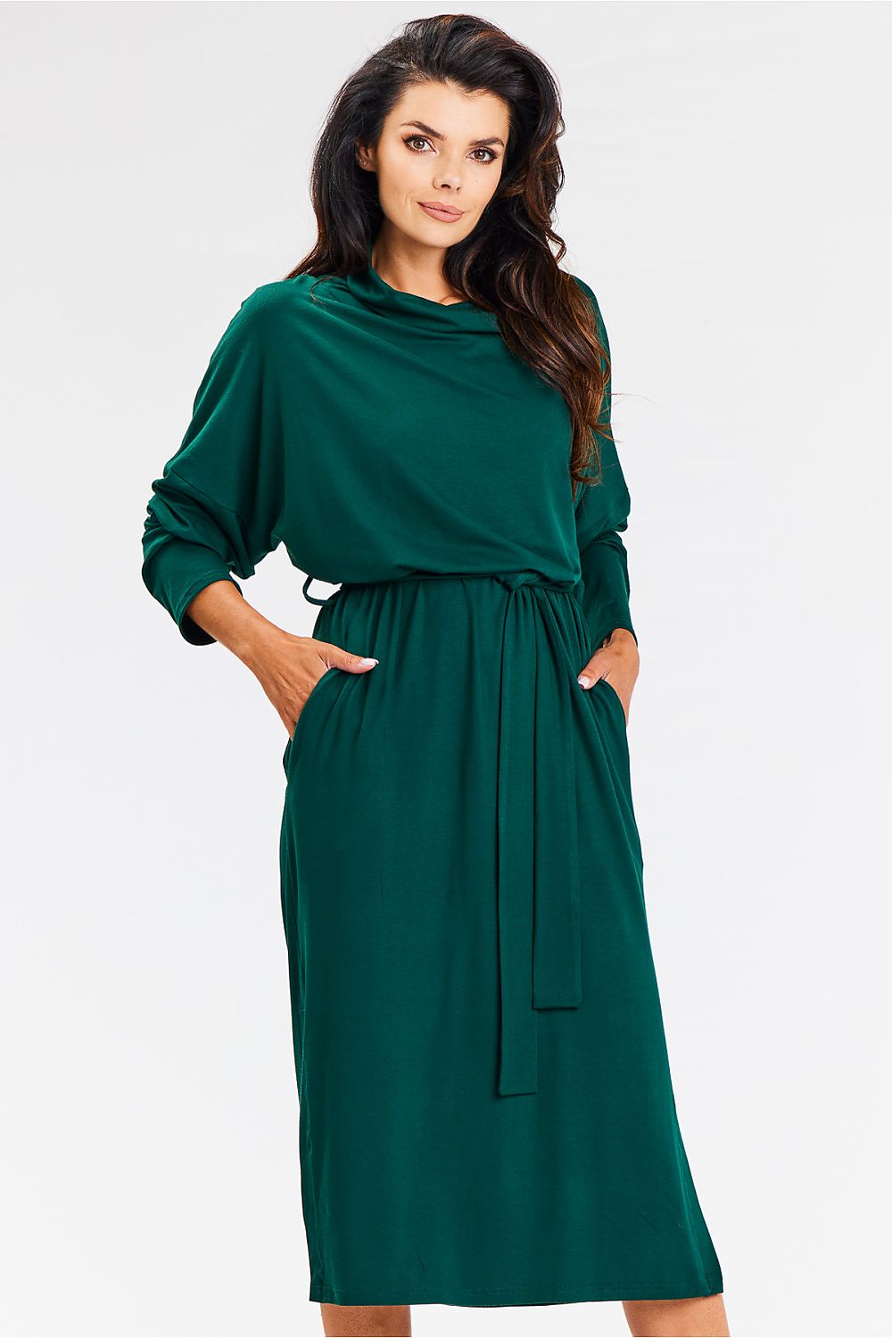  Sukienka Model A671 Bottle Green - awama 