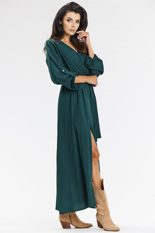  Sukienka Model A670 Bottle Green - awama 