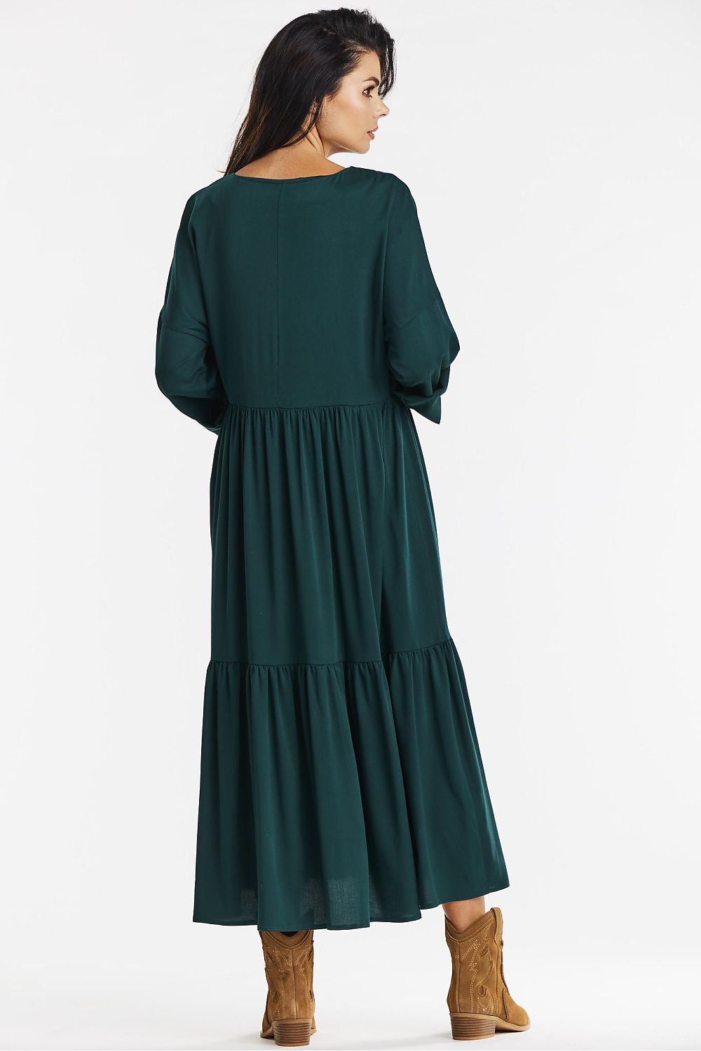  Sukienka Model A669 Bottle Green - awama 
