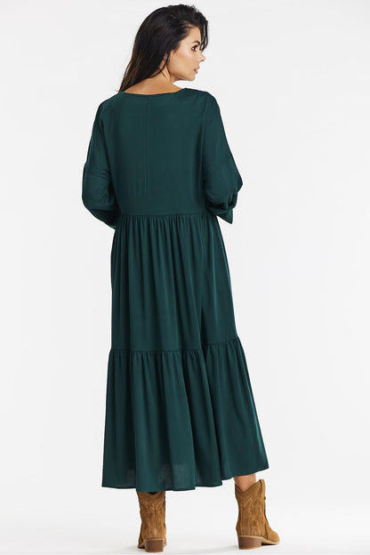 Sukienka Model A669 Bottle Green - awama 