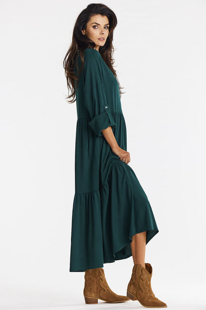  Sukienka Model A669 Bottle Green - awama 