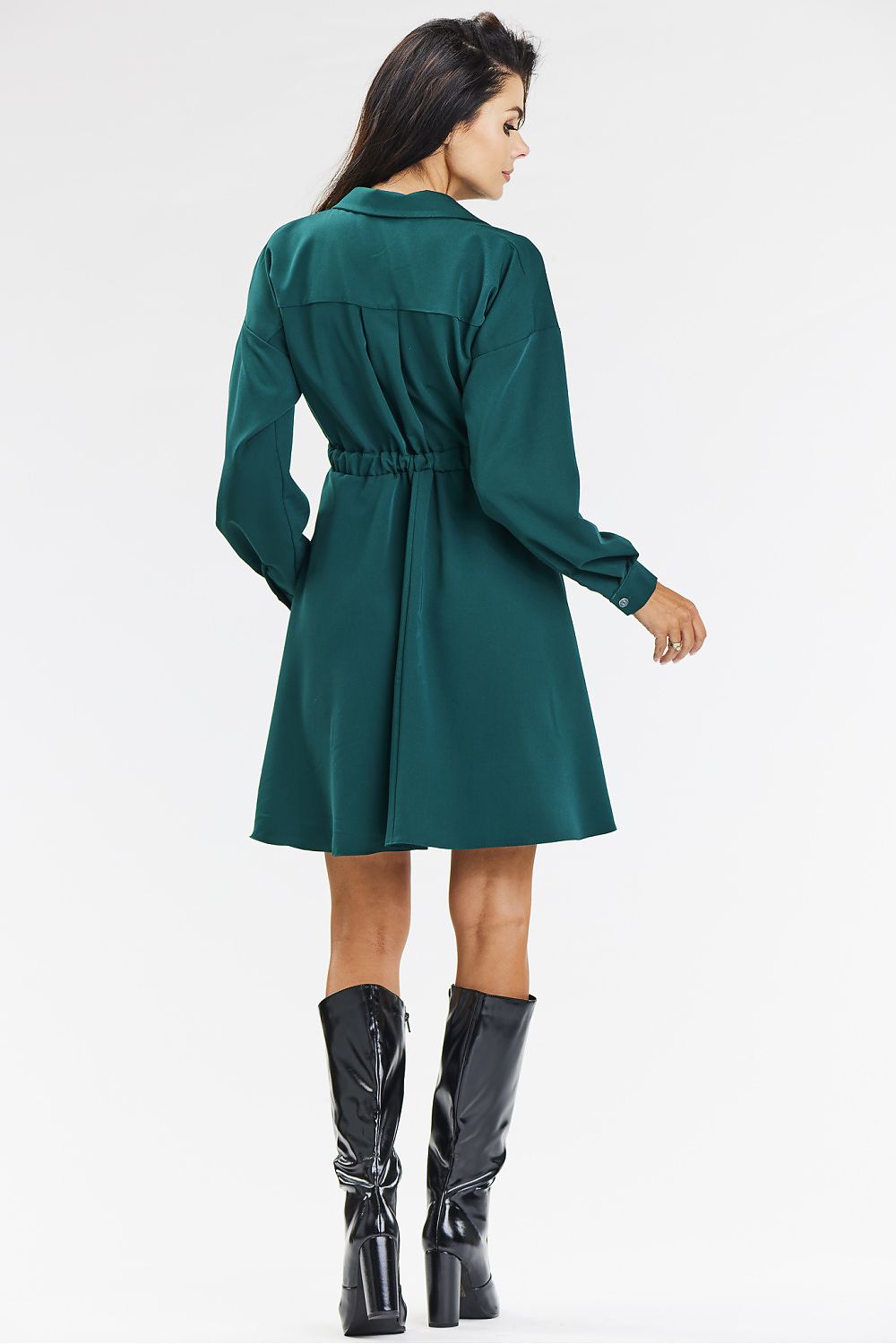  Sukienka Model A668 Bottle Green - awama 