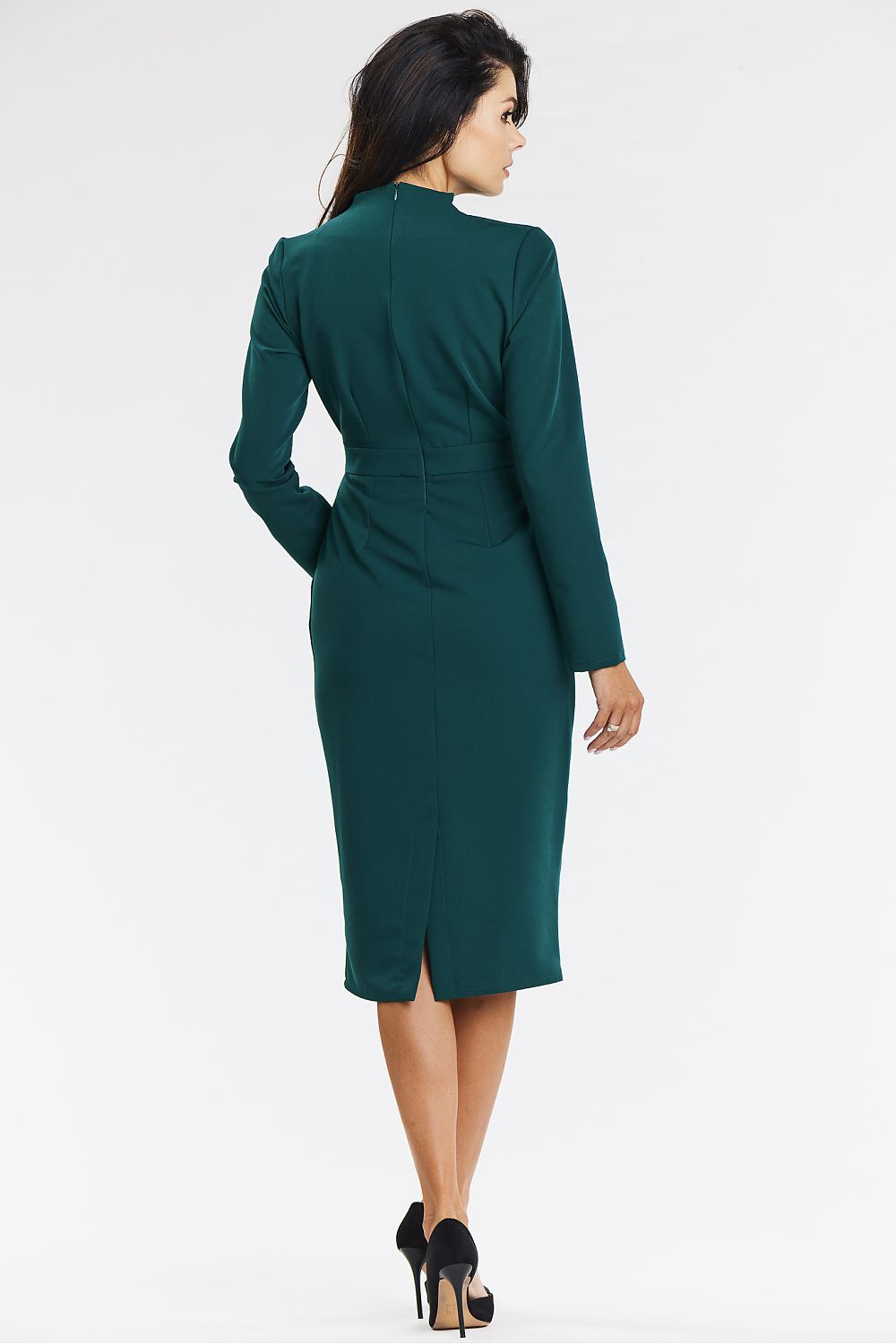  Sukienka Model A667 Bottle Green - awama 