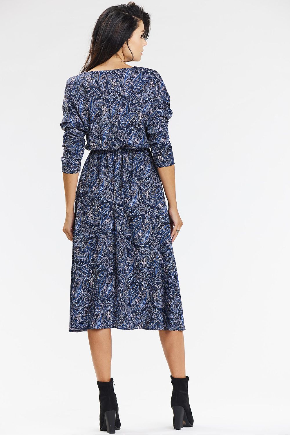  Sukienka Model A666 Navy Pattern - awama 