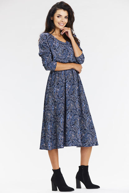  Sukienka Model A666 Navy Pattern - awama 