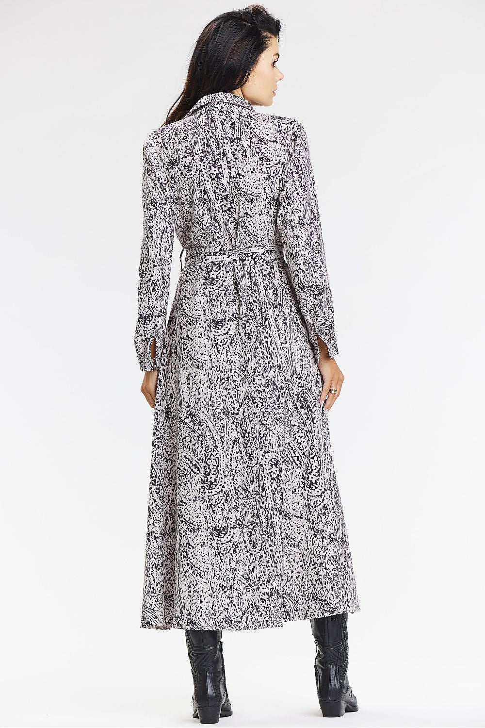  Sukienka Model A665 Black/White Pattern - awama 