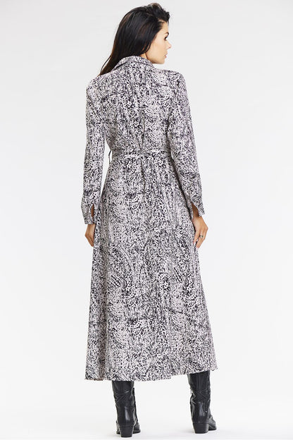  Sukienka Model A665 Black/White Pattern - awama 