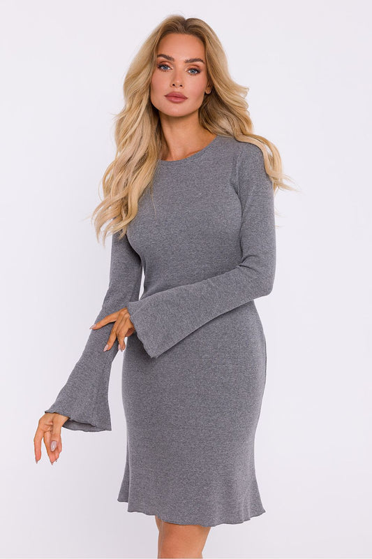 Sukienka Model MOE821 Grey Melange - Moe 