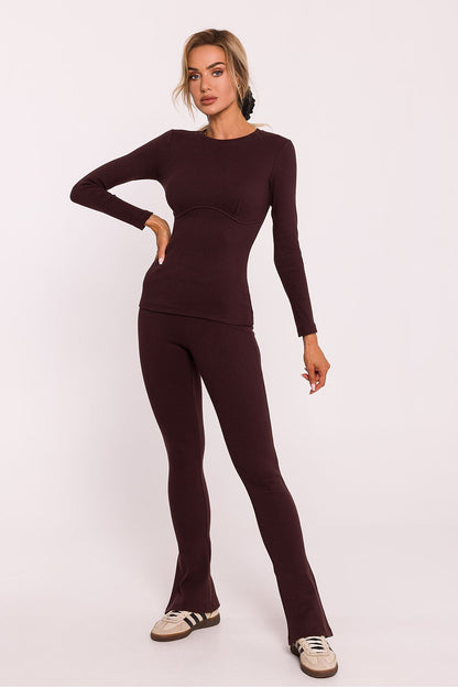   Bluzka Model MOE817 Brown - Moe 