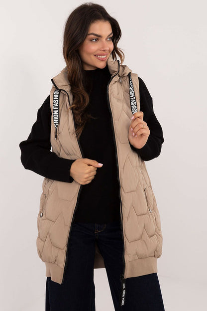   Kamizelka Model SK-KZ-HH-079.09 Beige - Factory Price 