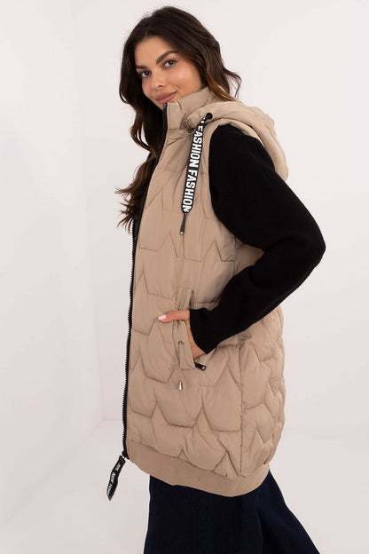   Kamizelka Model SK-KZ-HH-079.09 Beige - Factory Price 
