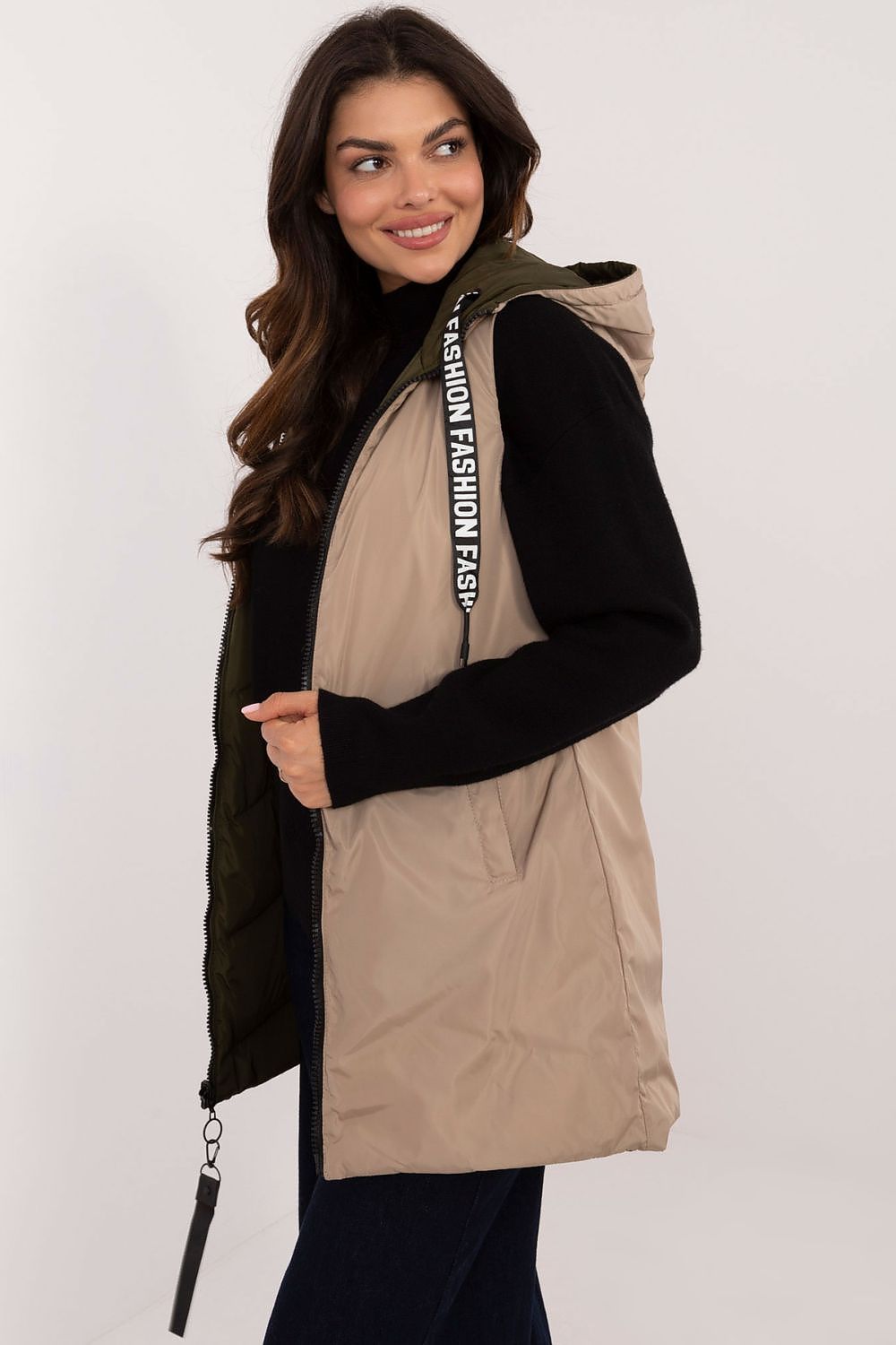  Kamizelka Model SK-KZ-HH-275.67 Khaki - Factory Price 