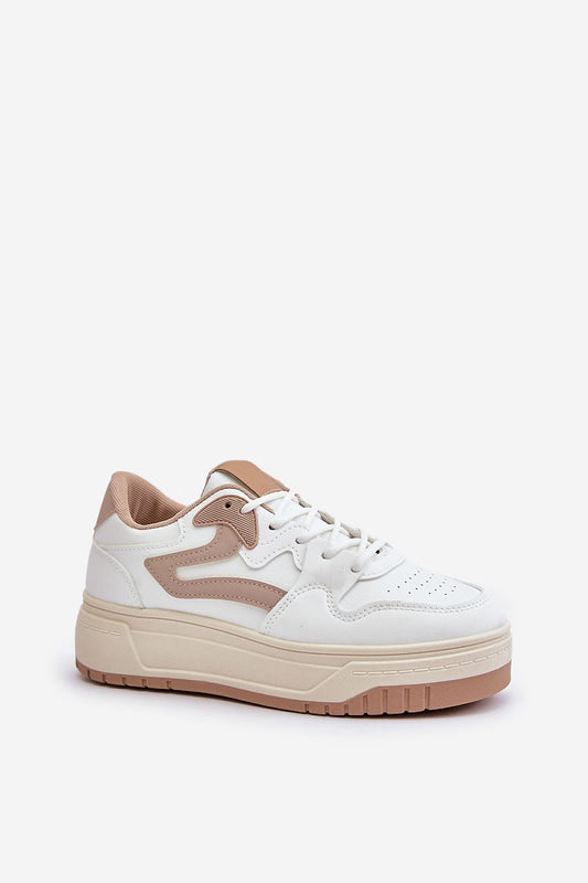   Buty Sportowe Model Henizore 1W-N3 White/Beige - Step in style 