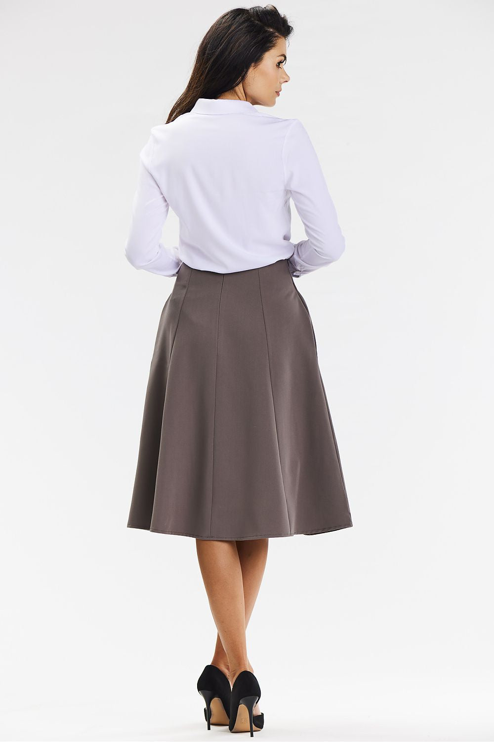 Spódnica Model A673 Taupe - awama 