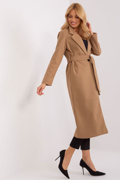   Płaszcz Damski Model TW-PL-BI-5312-1.31 Camel - Och Bella 