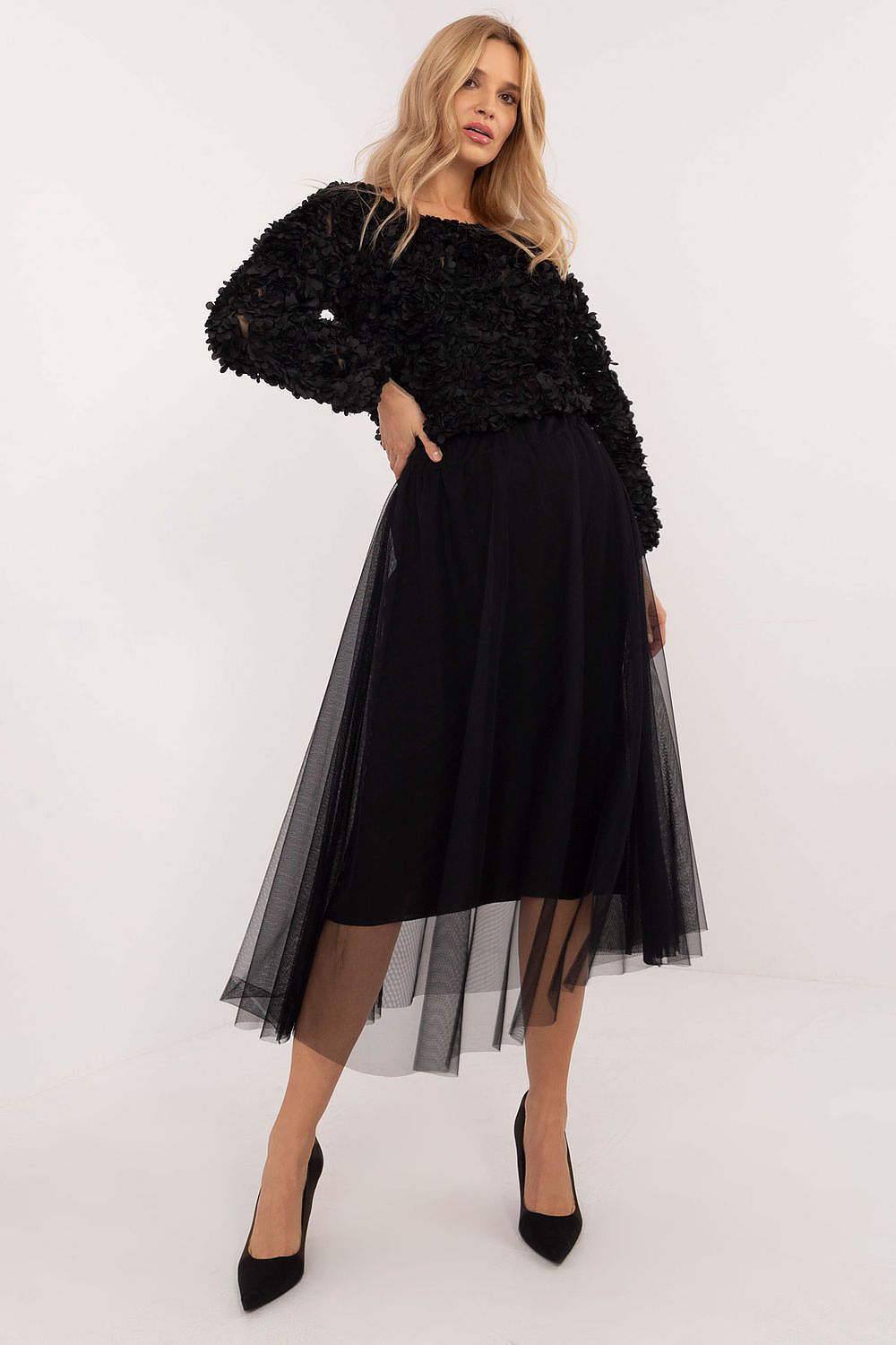  Spódnica Model DHJ-SD-19568.13X Black - Italy Moda 