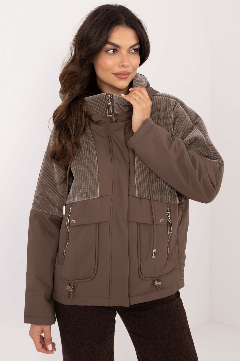   Kurtka Damska ModelMBM-KR-AJ218.42 Brown - MBM 