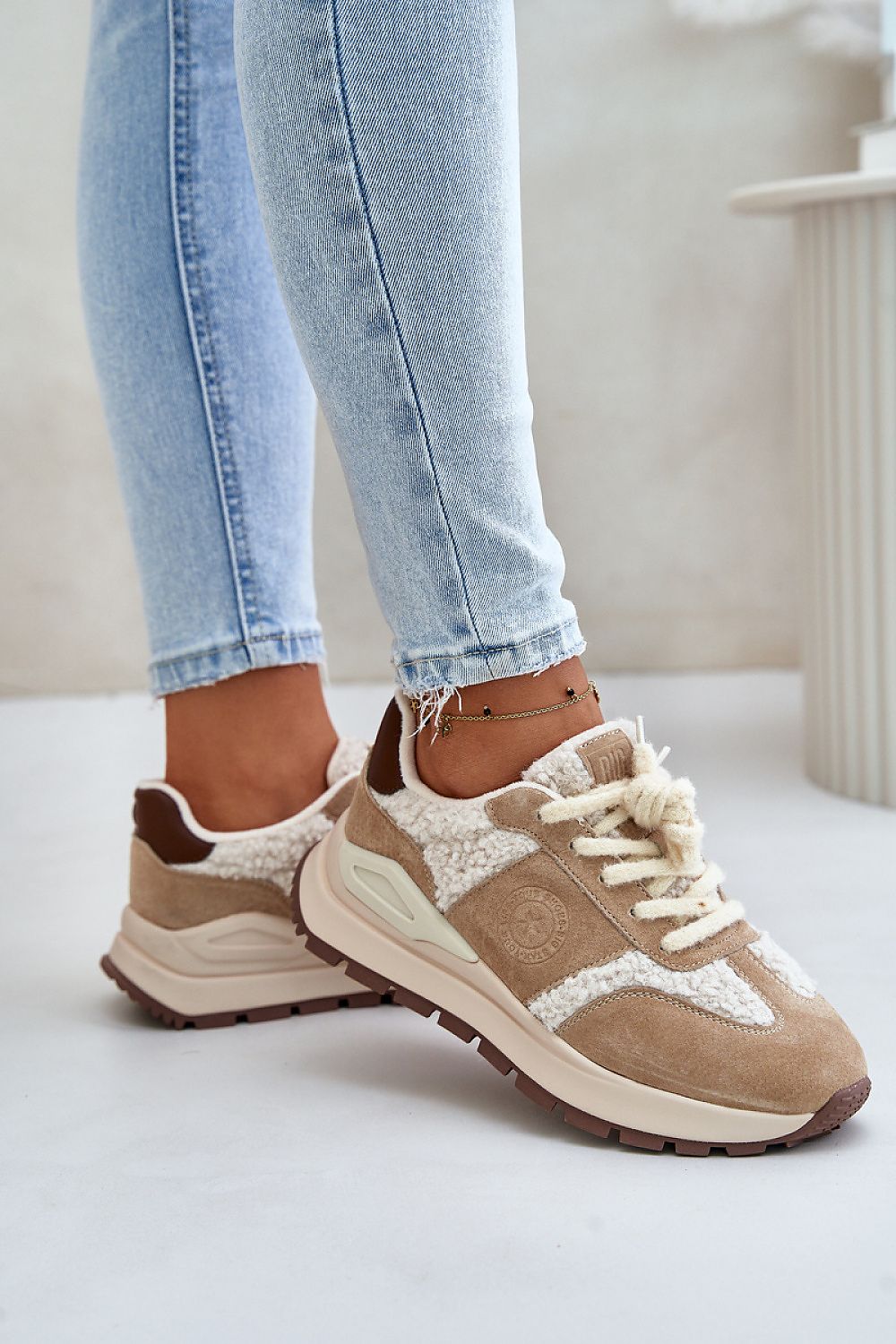   Buty Sportowe Model Big Star OO274A317 Hi-Polly System Beige - Step in style 